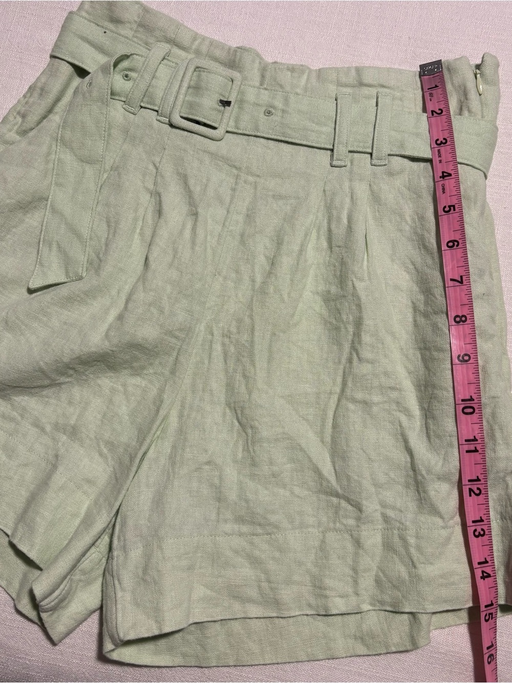Abercrombie & Fitch High Rise Linen Shorts | Size XS - Picture 6 of 7